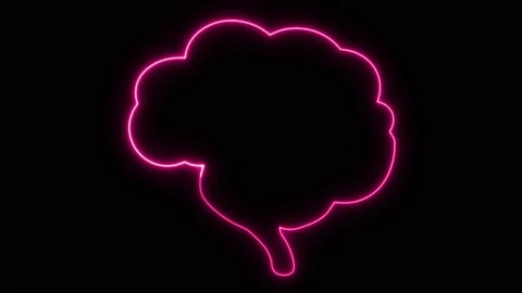 Brain neon sign Stock Footage 159325770