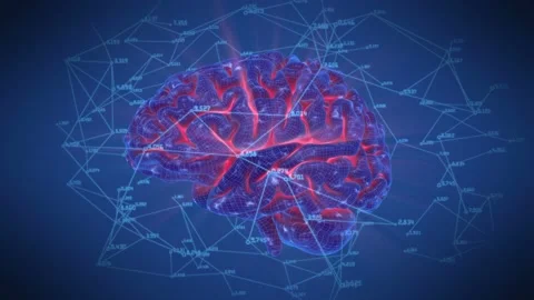 Brain Network Rotation Stock Footage 106864873