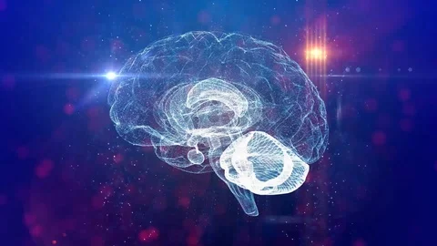 Brain neural network medical background Stock Footage 102491634