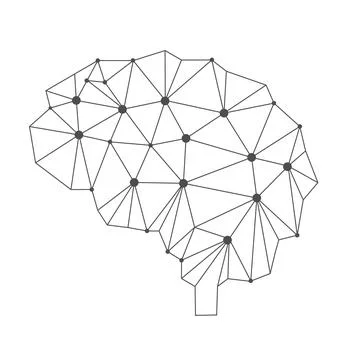 Brain. A neural network. Vector illustration Stock Illustration