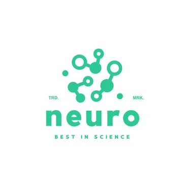 Brain neuron logo icon with digital intelligence combination Stock-Illustration
