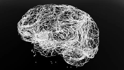 Brain neurons connections Stock Illustration