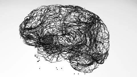 Brain neurons connections Illustrazione stock