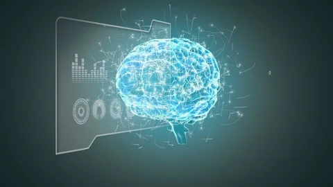 Brain with neurons Stock Footage 110699286