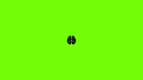 Brain neurons icon animation Stock Footage 158365282