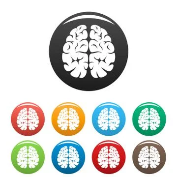 Brain neurons icon, simple style Stock Illustration