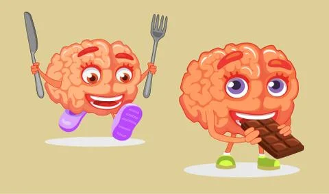 Brain nutrition concept Stock Illustration