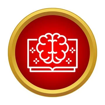 Brain on open book representing knowledge and learning 스톡 일러스트