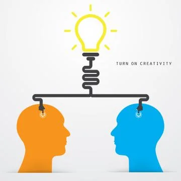 Brain opening concept.Creative brain abstract vector logo design template. Stock Illustration