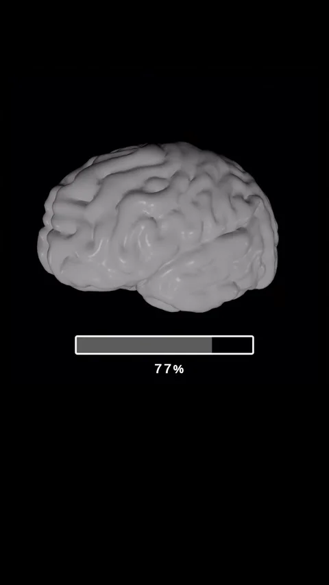 Brain organ HUD X-ray and Medical data animation  Stock Footage 271221925