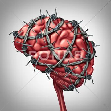 Brain Pain Stock Illustration