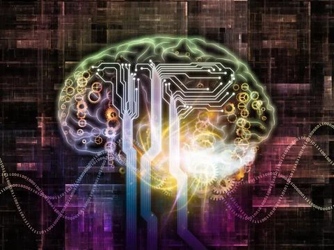 Brain Pathways Stock-Illustration