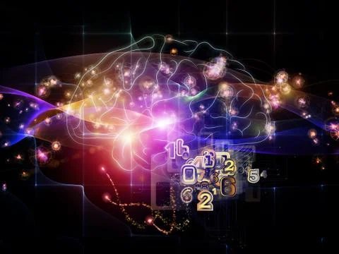 Brain Pathways Stock Illustration