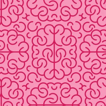 Brain pattern. Brains background. texture vector illustration Stock Illustration