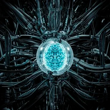 The brain pod Stock-Illustration