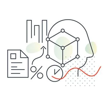 Brain Power- Connected Network Strategy - Icon Stock Illustration