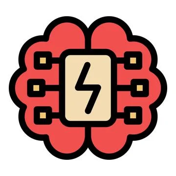 Brain power, electrical circuit boosting cognitive function Stock Illustration