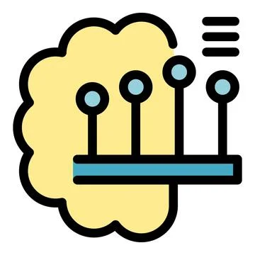 Brain power increasing showing potential growth and cognitive enhancement Stock Illustration