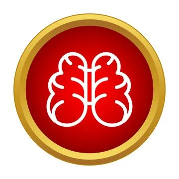 Brain power thinking intelligence mind icon concept Stock Illustration