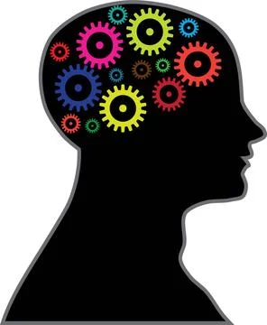 Brain process processing of information by the brain Copyright: xZoonar.co... 스톡 사진