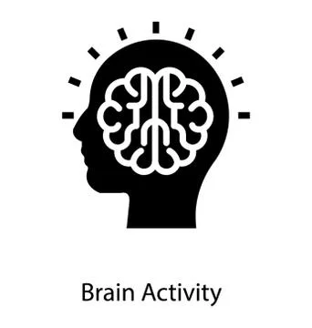 Brain Processing Activity Stock Illustration