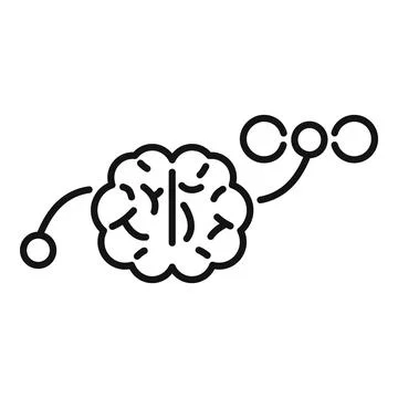 Brain processing information and creating new ideas Illustrazione stock