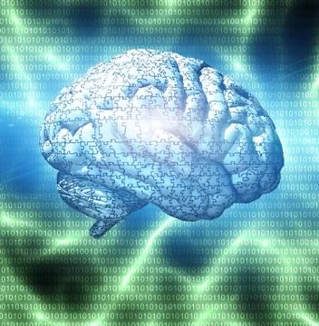 Brain Puzzle Illustrazione stock