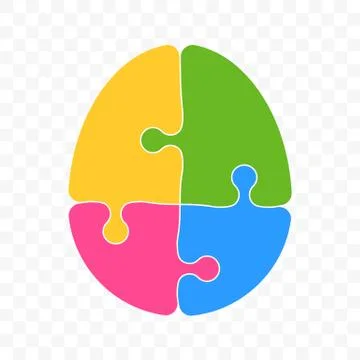 Brain puzzle logo for smart logic mind idea Illustrazione stock
