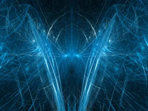 Brain of quantum computer Illustrazione stock