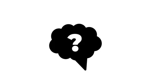Brain Question Mark Icon Stock Footage 340305895