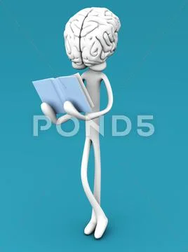 Brain reading. Stock Illustration
