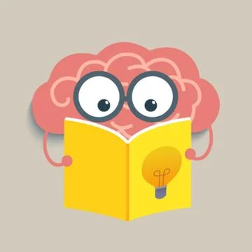 Brain Reading Stock Illustration