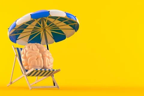 Brain relax concept Stock Illustration