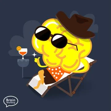 Brain Relax Stock Illustration