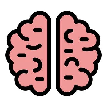 Brain representing intelligence, creativity, and innovation in thinking Stock Illustration