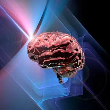Brain research, conceptual artwork Stock Illustration