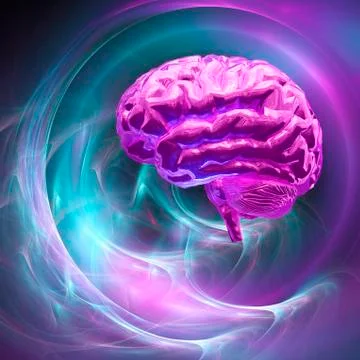 Brain research, conceptual artwork Stock Illustration