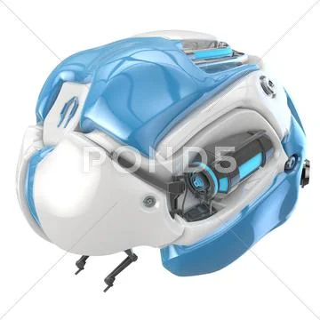 Brain robot concept Stock Illustrationen