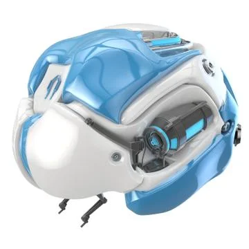 Brain robot concept Stock Illustration