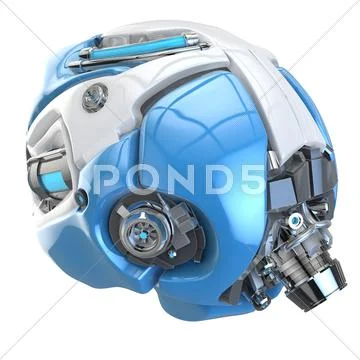 Brain robot concept Stock Illustrationen