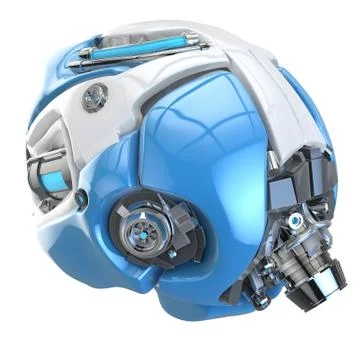 Brain robot concept Illustrazione stock