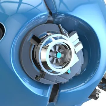 Brain robot concept Иллюстрация