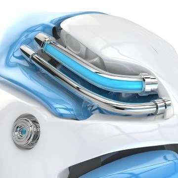 Brain robot concept Stock Illustration