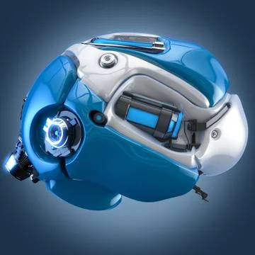 Brain robot concept Stock Illustration