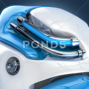 Brain robot concept Stock Illustration