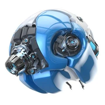 Brain robot concept Illustrazione stock