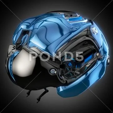 Brain robot concept Stock Illustration