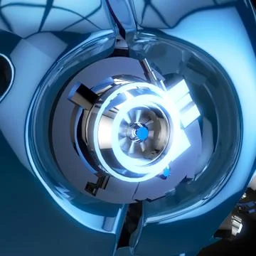 Brain robot concept Stock Illustration