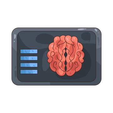 Brain Scan illustration Stock Illustration