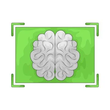 Brain Scan illustration Stock Illustration